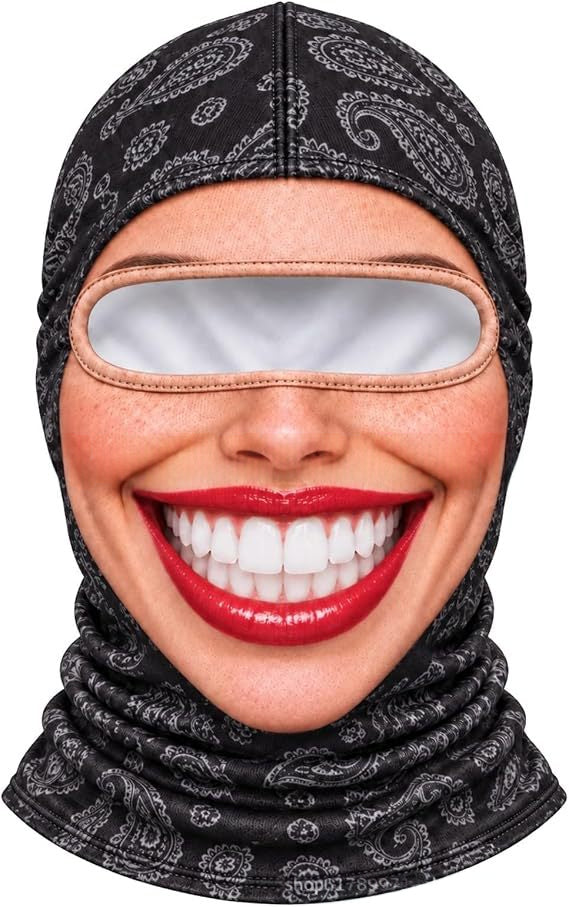 Realistic Winter Balaclava Face Mask, Windproof Fun Costume