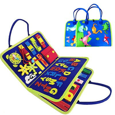 Felt Busy Book for Toddlers, Dressing and Buttoning Learning Board
