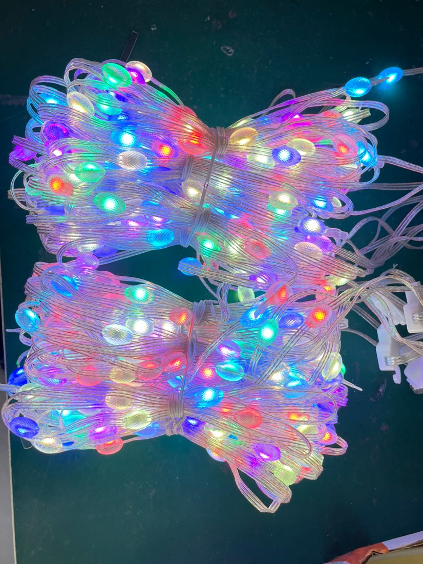 Smart LED RGB Curtain String Lights with Bluetooth App Control