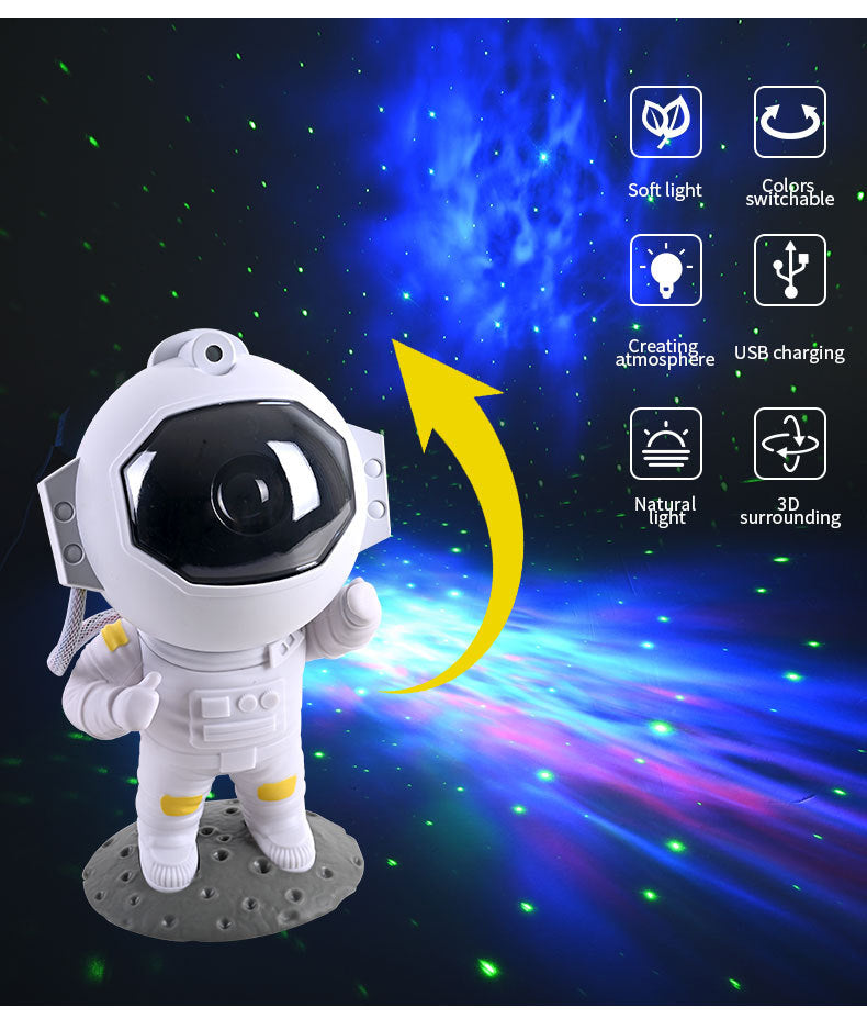 Astronaut Galaxy Star Projector Night Light for Bedrooms