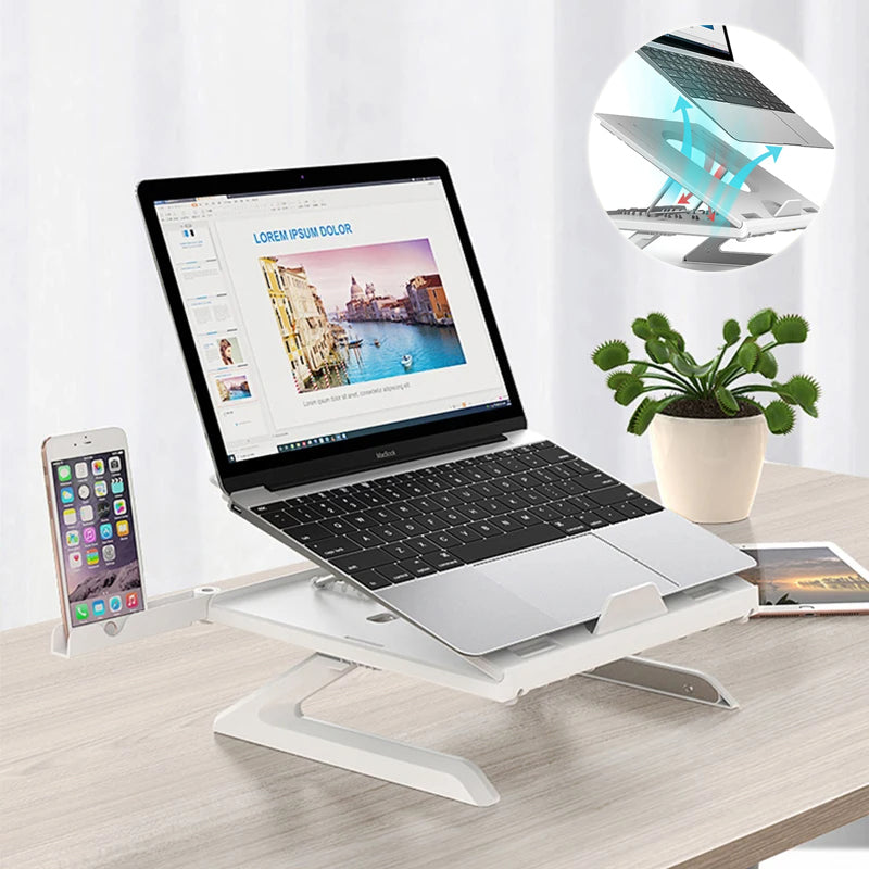 Folding Aluminium Laptop Stand for 10 to 15.6 Inch Laptops
