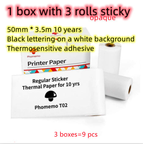 Portable Mini Bluetooth Thermal Label Printer, Inkless Printing