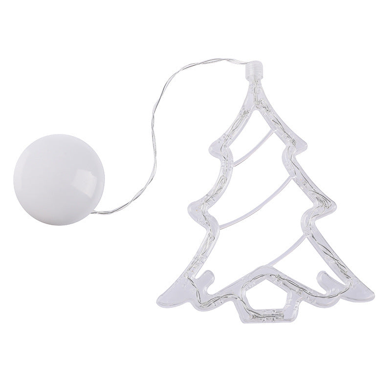 Christmas LED Suction Cup Chandelier Lights Santa Elk Snowman