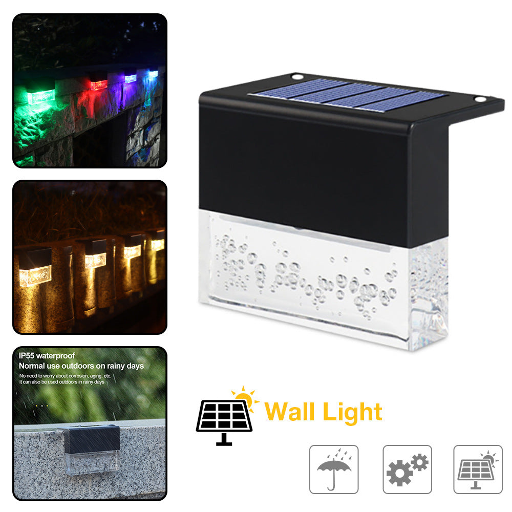Waterproof RGB LED Solar Light For Steps Fences And Gardens