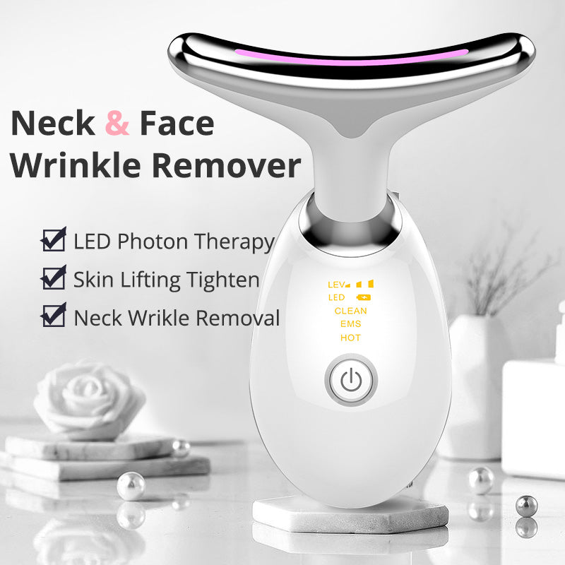 EMS Microcurrent Neck Beauty Device, Warm Massage Tool