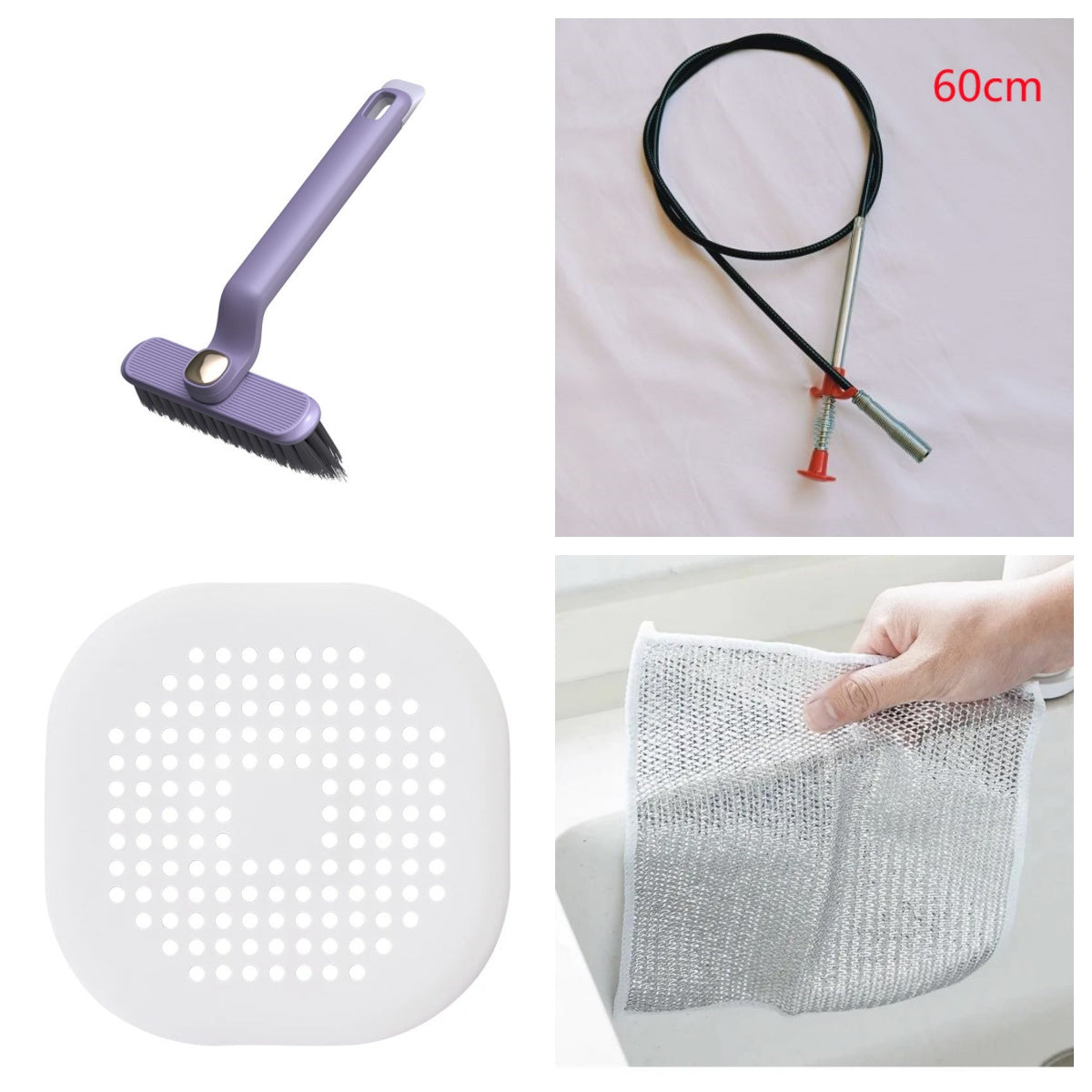 60cm Flexible Drain Clog Remover Spring Tool For Sinks