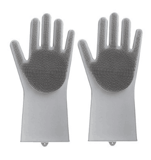 Silicone Heat-Resistant Scrubbing Gloves For Kitchen Cleaning