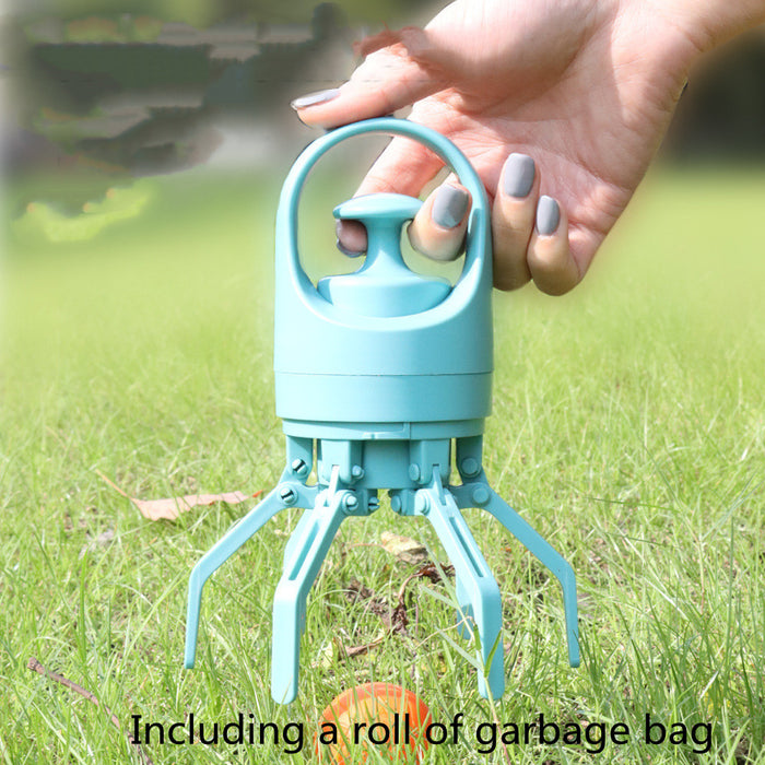 Portable Dog Poop Scooper With Built-In Bag Dispenser