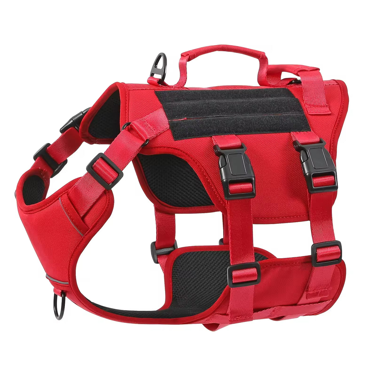 Adjustable No-Pull Dog Harness, Reflective Tactical Nylon