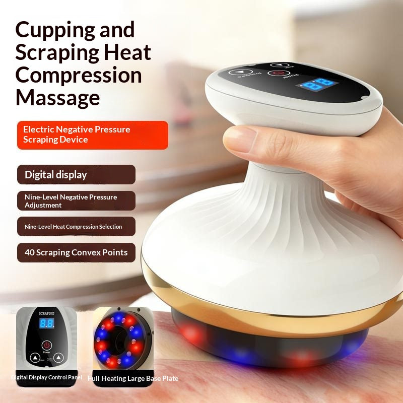 Electric Gua Sha Board Massager with Cupping and Meridian Brush