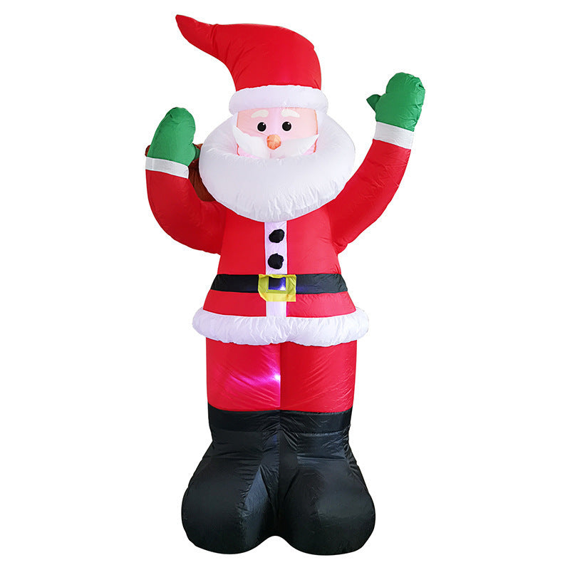 Outdoor Christmas LED Inflatable Santa Snowman Garden Decoration