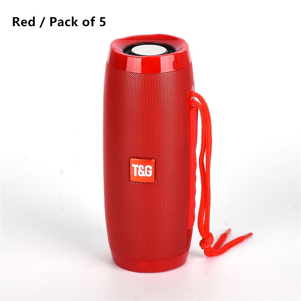 Portable 10W Waterproof Bluetooth Speaker with Subwoofer and LED Lights