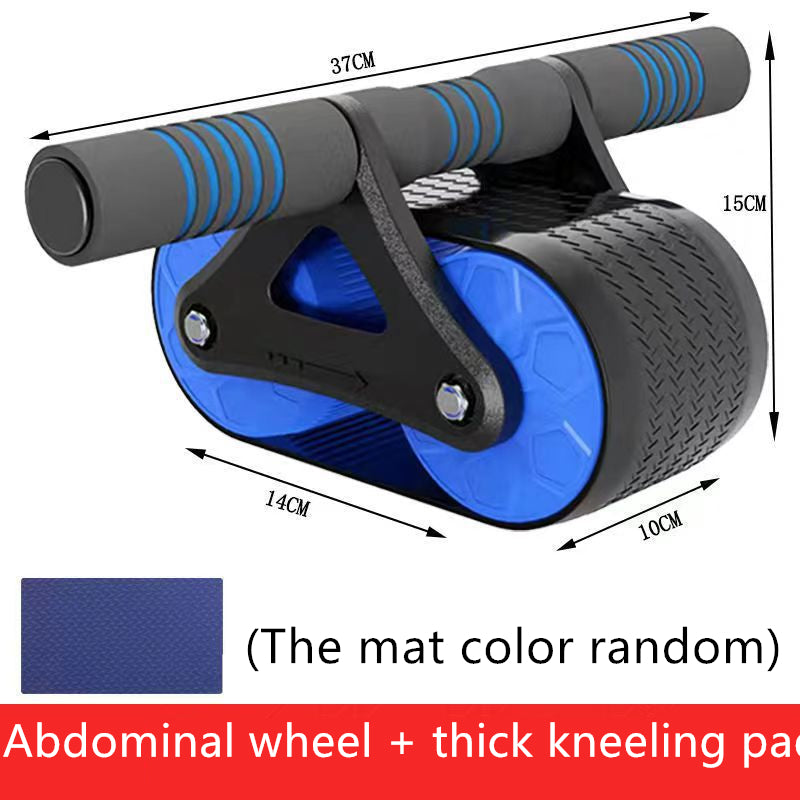 Double Wheel Ab Roller With Kneeling Pad For Home Workouts