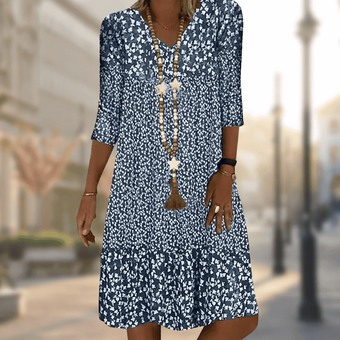 Xenia | Lässiges, bequemes Kleid mit Print