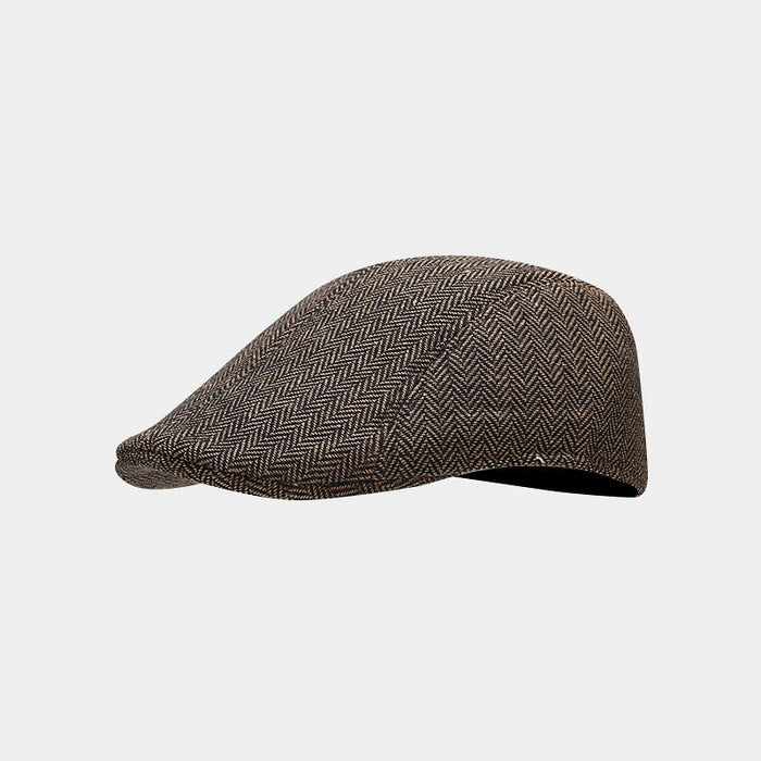 Mandy | Casquette plate classique en chevrons
