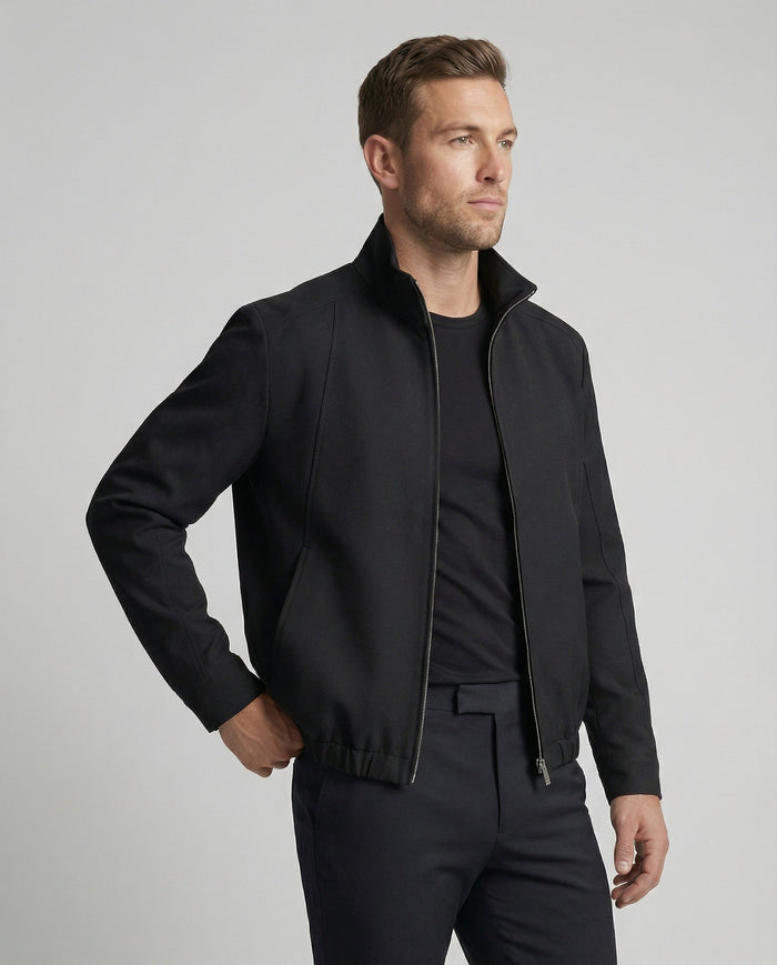 Chaqueta Harrington para hombre con cuello alzado, para primavera