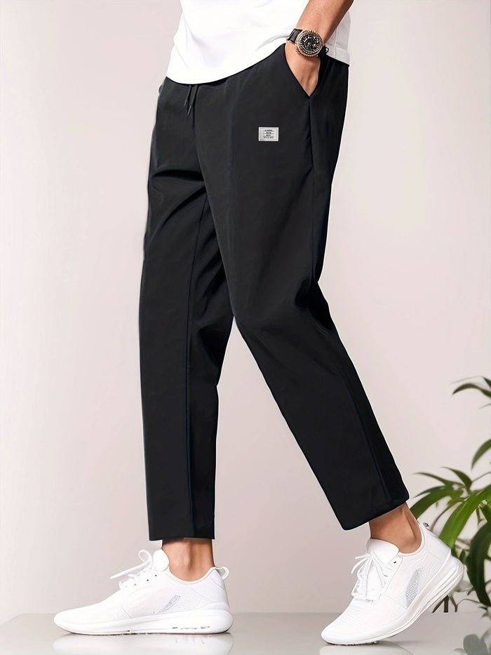 Pantalon chino pour homme à cordon de serrage avec poches latérales