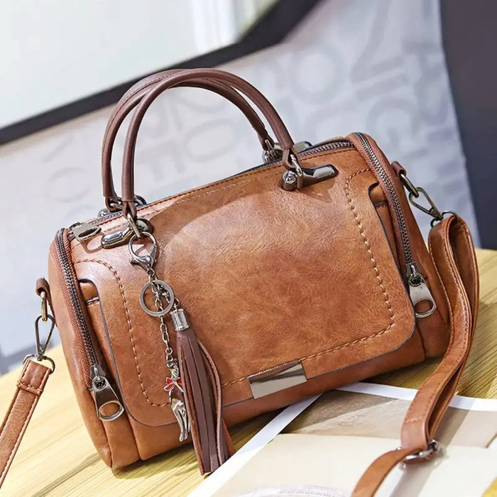 Sac à main structuré pour femme avec deux anses