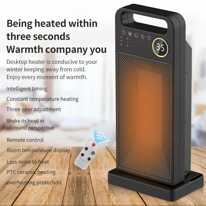 Stufetta elettrica da 2000W con telecomando e touchscreen