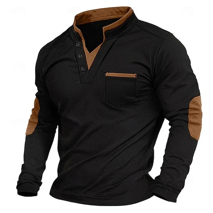 Ethan | Klassisches Sweatshirt mit V-Ausschnitt