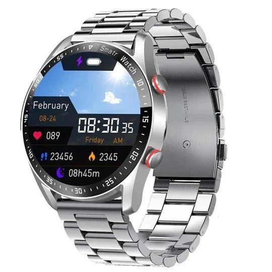 Smartwatch da uomo con chiamate Bluetooth e display da 1.45 pollici