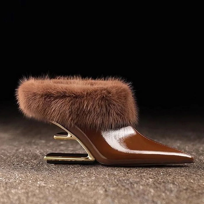 Alvina | Stilvolle Whisper Furry High Heels