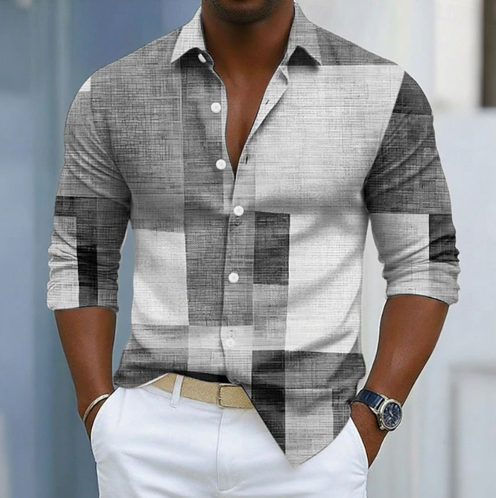 Ashton | Classic Colour Block Patchwork Shirt