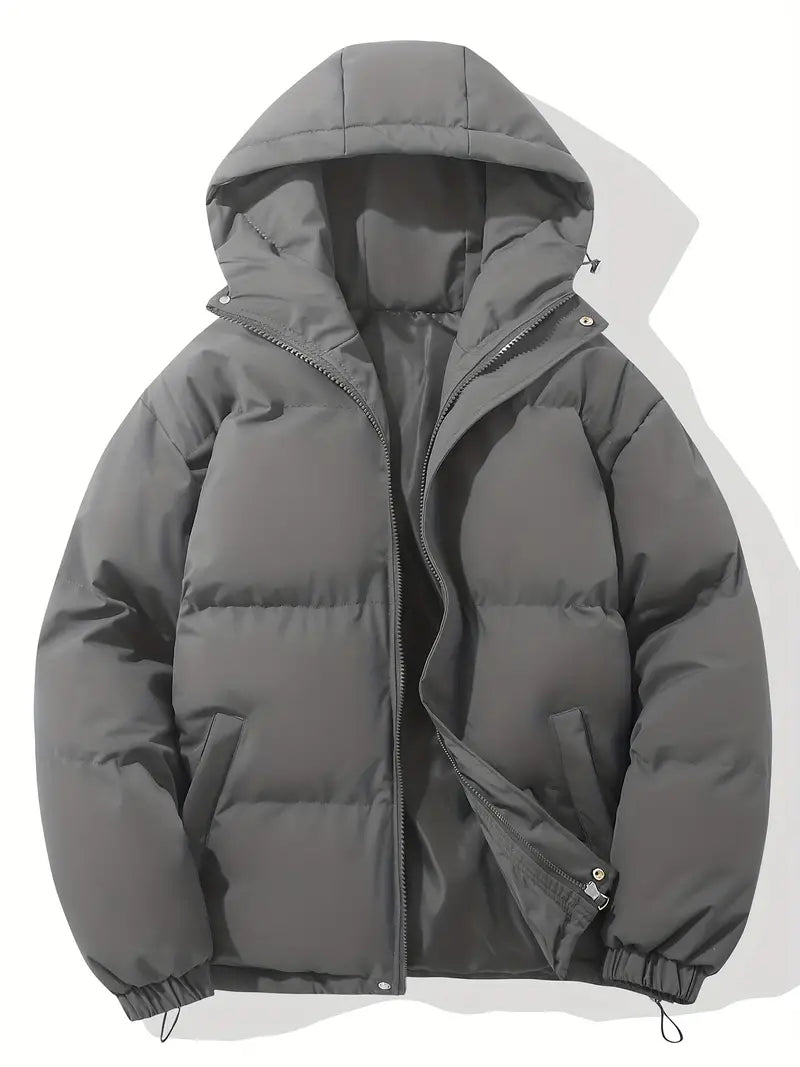 Women's Warm Hooded Winter Jacket with Classic Design