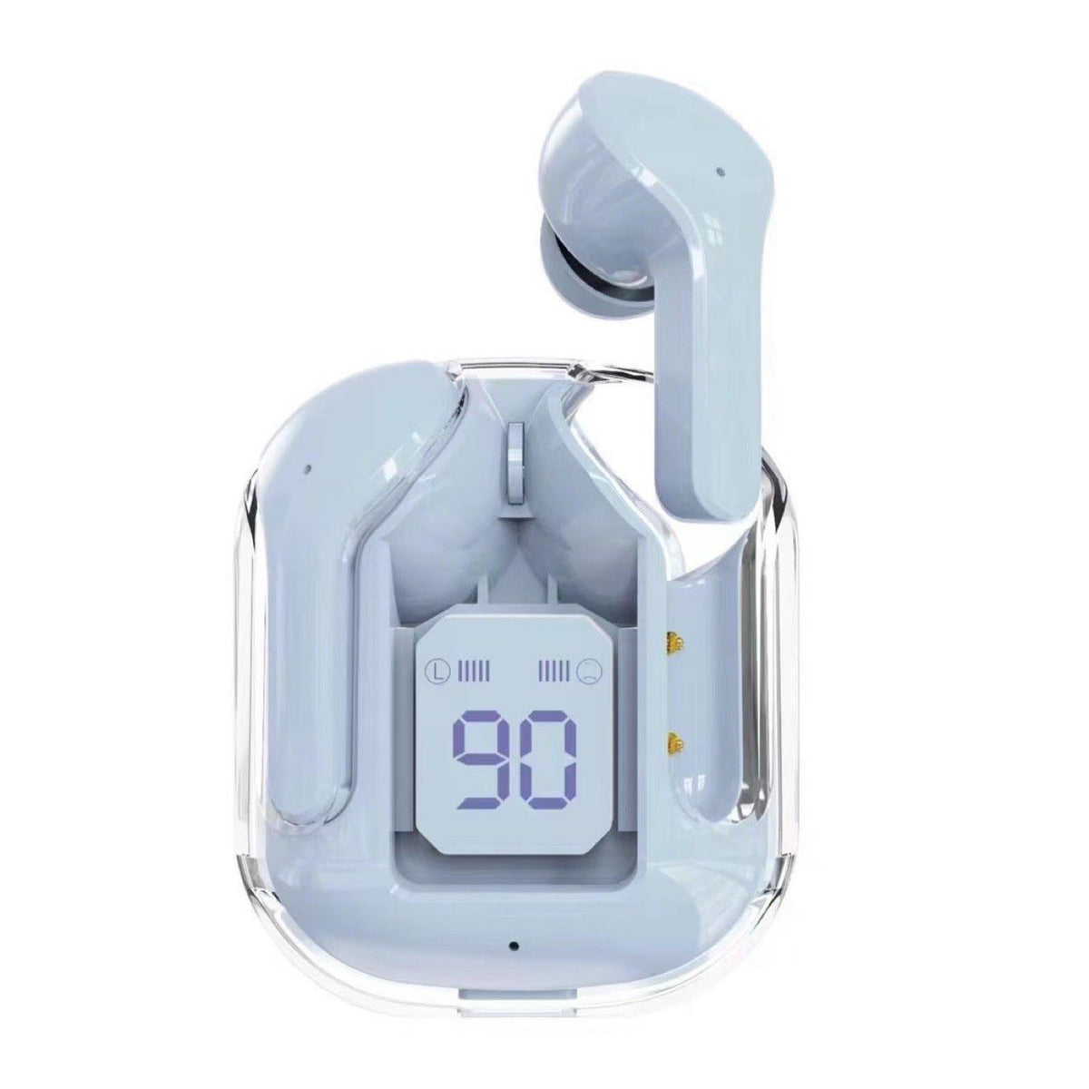 Mini Transparent Wireless Earbuds With LED Power Display