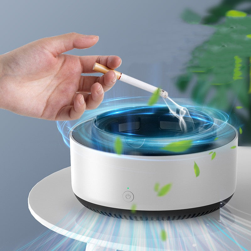 Portable Car Ashtray With Anion Air Purifier And Automatic Open