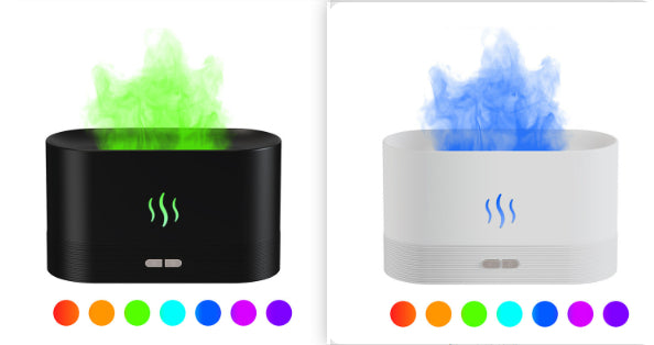 Flame Aroma Diffuser With Mist Humidifier And Auto-Off