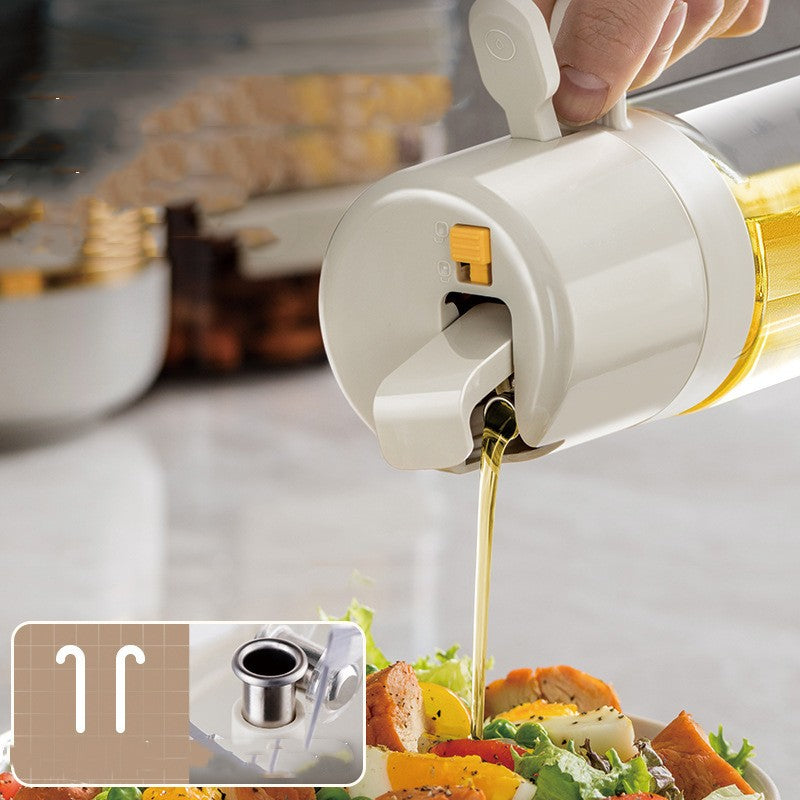 2-in-1 Oil Sprayer and Pourer Bottle For Kitchen and BBQ