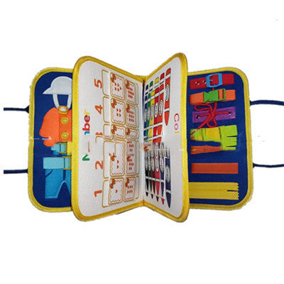 Felt Busy Book for Toddlers, Dressing and Buttoning Learning Board