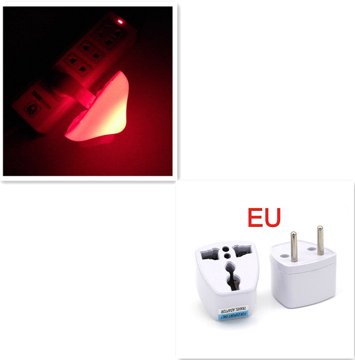 Mushroom LED Wall Socket Night Light With Light Sensor