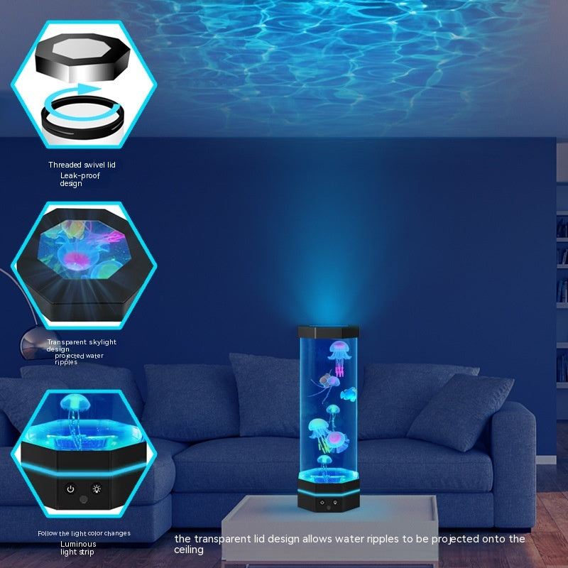 Jellyfish Lava Lamp With 17 Colours And Remote Control