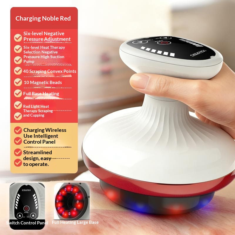 Electric Gua Sha Board Massager with Cupping and Meridian Brush