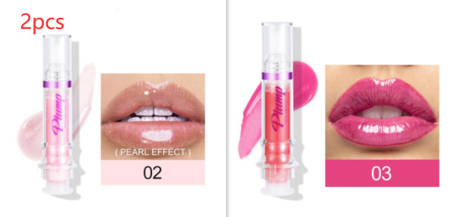 Glossy Tube Lip Gloss, Rich Colour Mirror Finish Liquid
