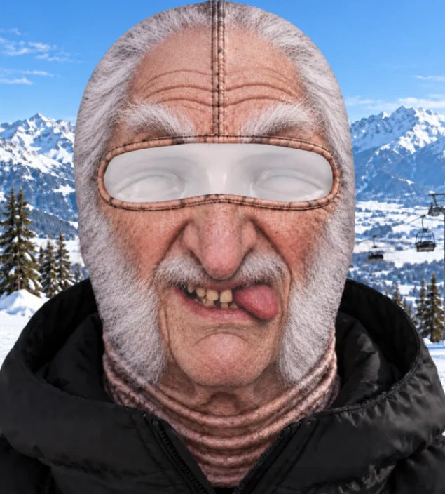 Realistic Winter Balaclava Face Mask, Windproof Fun Costume