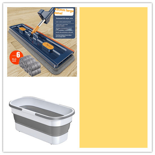 Large Flat Mop with 360 Degree Rotation for All Floor Types