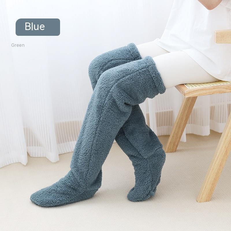 Over Knee Fuzzy Long Socks For Winter Home And Sleeping