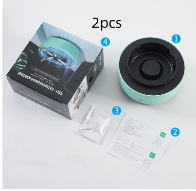 Portable Car Ashtray With Anion Air Purifier And Automatic Open