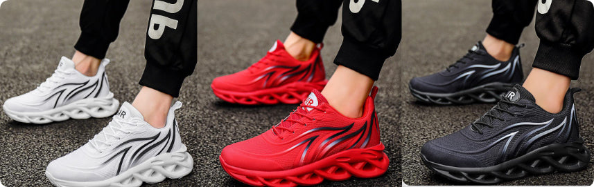 Mesh Running Shoes for Men and Women, Casual Lace-Up Trainers