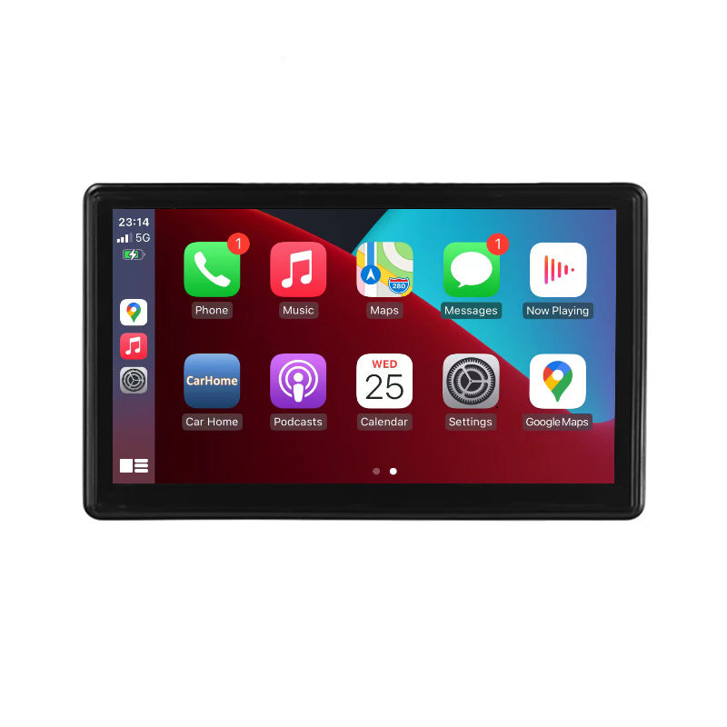 Portable 7 Inch IPS Car Screen, Wireless Smart Display for Navigation