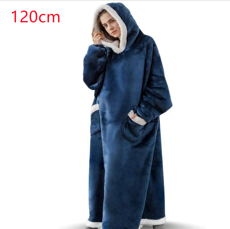Oversized Wearable TV Hoodie Blanket, Warm Pullover