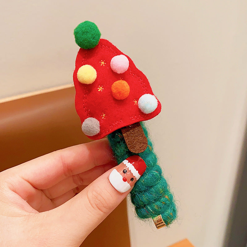 Girls Christmas Spiral Coil Hair Ties Telephone Wire Style