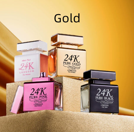 24K Gold Fragrance Perfume In Floral Style With Five Colours