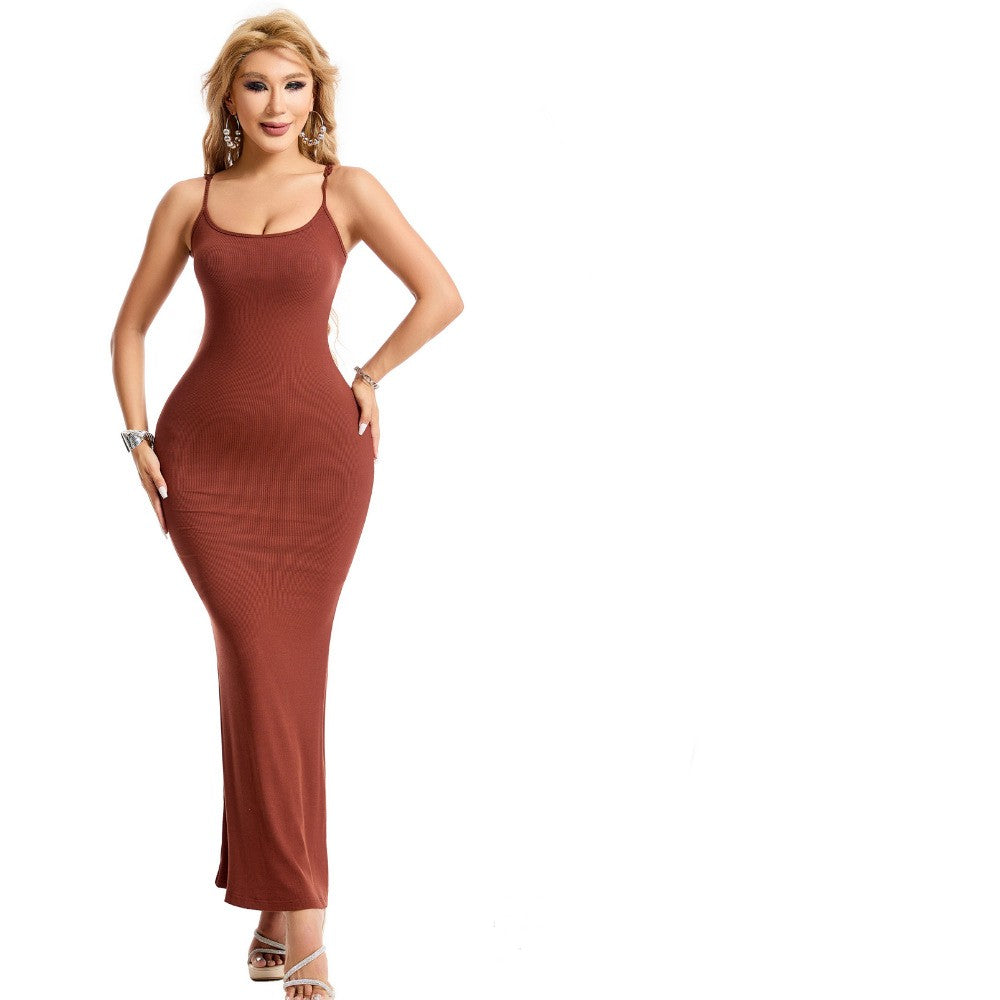 Women's Shapewear Jumpsuit Dress, Tummy Control Lift Corset Bodysuit