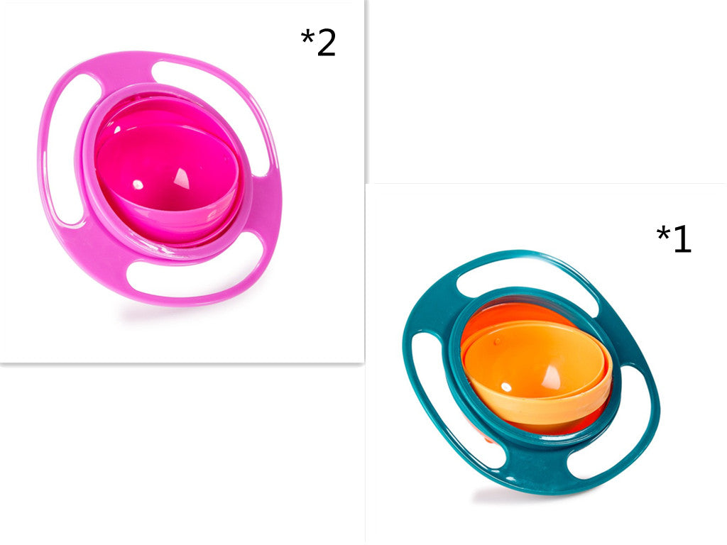 360 Rotating Spill-Proof Kids Bowl That Is Dishwasher Safe