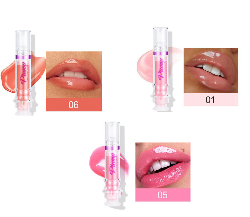 Glossy Tube Lip Gloss, Rich Colour Mirror Finish Liquid