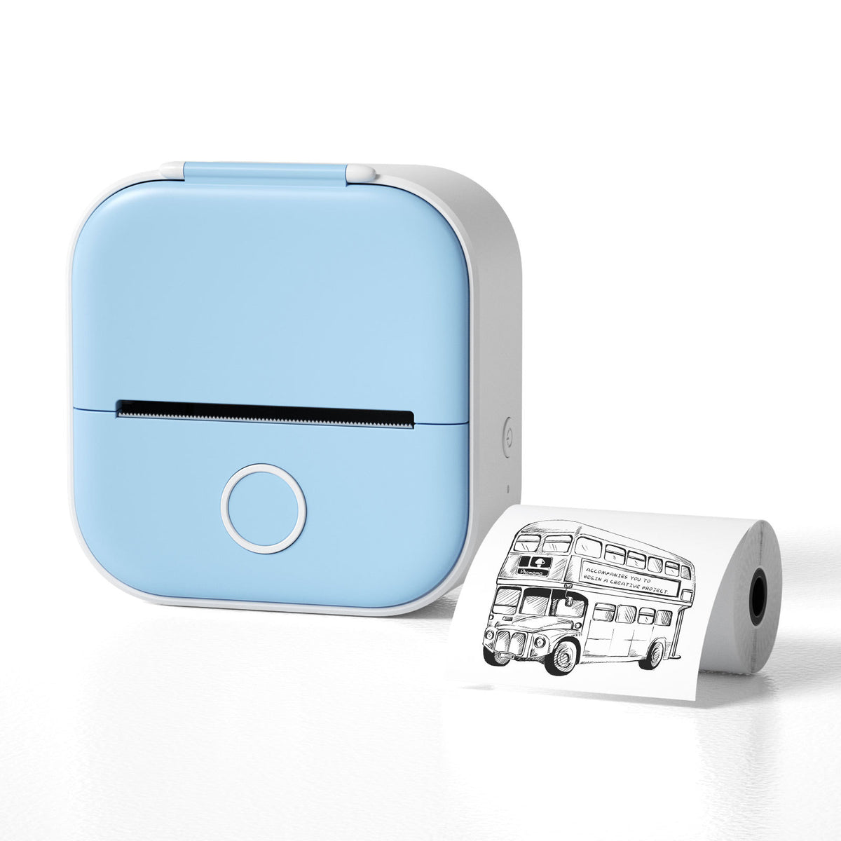 Portable Mini Bluetooth Thermal Label Printer, Inkless Printing